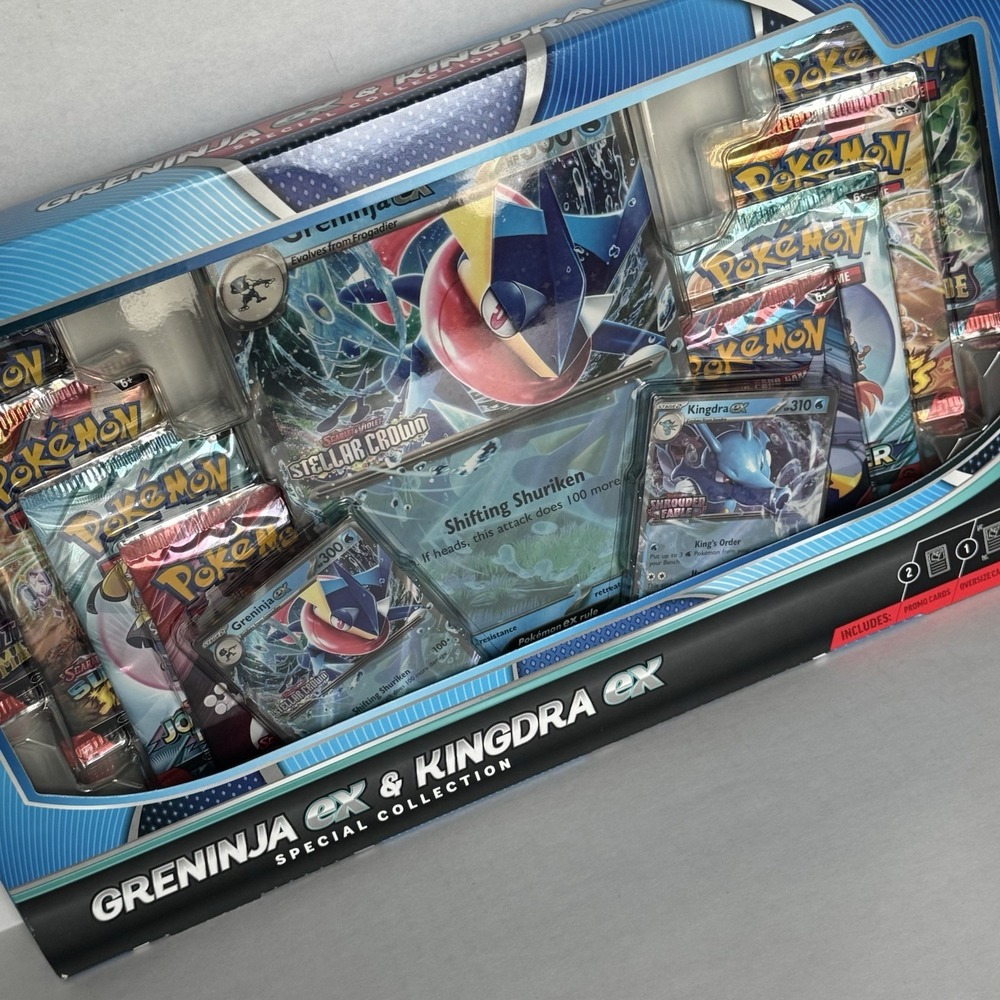 Pokemon Trading Card Game Greninja ex & Kingdra ex Special Collection Box SEALED - Picture 2 of 5